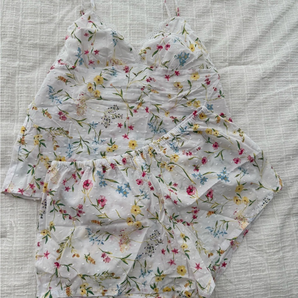 Floral Print Pajama Set